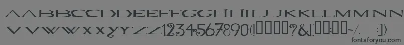 LOVESEXY Font – Black Fonts on Gray Background