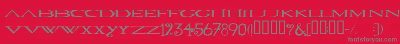 LOVESEXY Font – Gray Fonts on Red Background