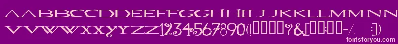 LOVESEXY Font – Pink Fonts on Purple Background