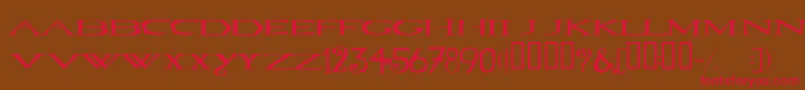 LOVESEXY Font – Red Fonts on Brown Background
