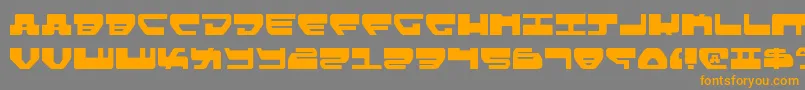 Lovev2 Font – Orange Fonts on Gray Background