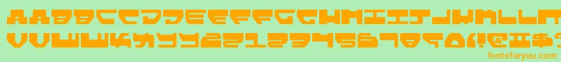 Lovev2 Font – Orange Fonts on Green Background