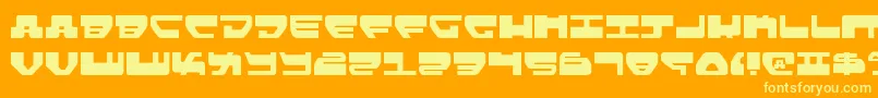 Lovev2 Font – Yellow Fonts on Orange Background