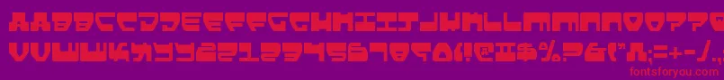 Lovev2c Font – Red Fonts on Purple Background