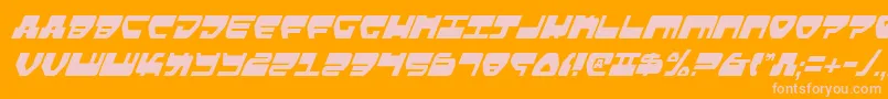 Lovev2ci Font – Pink Fonts on Orange Background