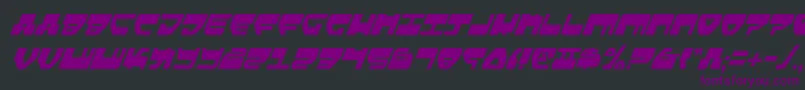 Lovev2ci-Schriftart – Violette Schriften auf schwarzem Hintergrund