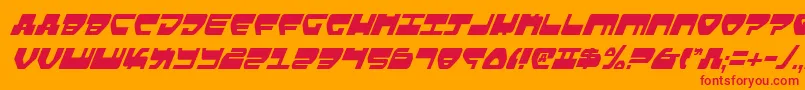 Lovev2ci Font – Red Fonts on Orange Background