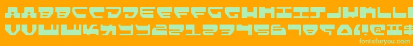 Lovev2l Font – Green Fonts on Orange Background