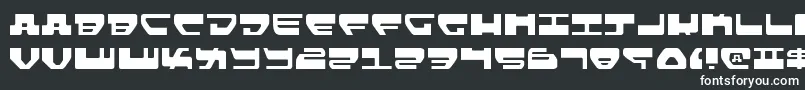 フォントLovev2l – 黒い背景に白い文字