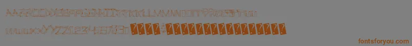 Linefever Font – Brown Fonts on Gray Background