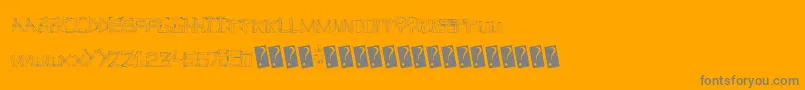 Linefever-Schriftart – Graue Schriften auf orangefarbenem Hintergrund