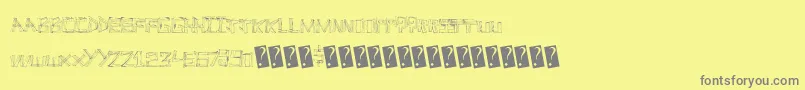 Linefever Font – Gray Fonts on Yellow Background
