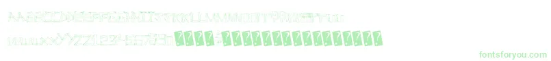 Linefever Font – Green Fonts on White Background
