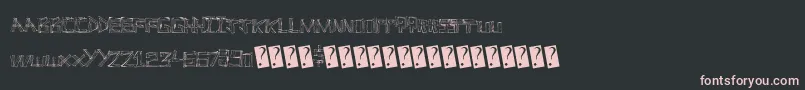 Linefever Font – Pink Fonts on Black Background