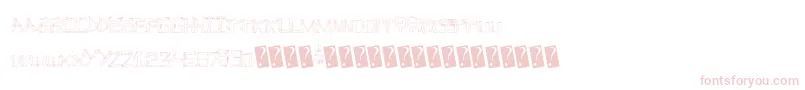 フォントLinefever – 白い背景にピンクのフォント