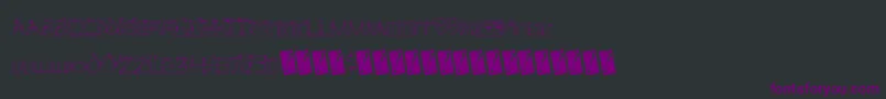 Linefever-Schriftart – Violette Schriften auf schwarzem Hintergrund