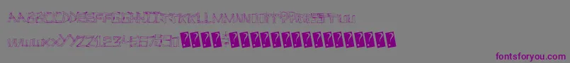 Linefever Font – Purple Fonts on Gray Background