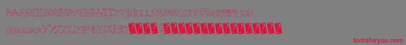 Linefever Font – Red Fonts on Gray Background