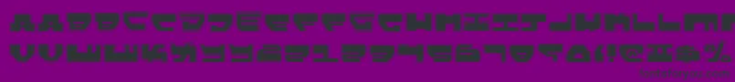 Lovev2p-Schriftart – Schwarze Schriften auf violettem Hintergrund