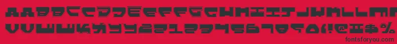 フォントLovev2p – 赤い背景に黒い文字