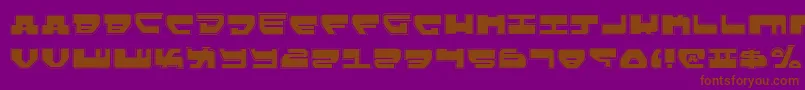 Lovev2p Font – Brown Fonts on Purple Background
