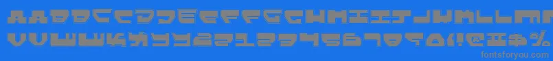 Lovev2p Font – Gray Fonts on Blue Background