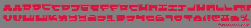 Lovev2p Font – Red Fonts on Gray Background