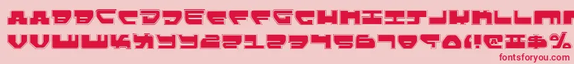 Lovev2p Font – Red Fonts on Pink Background