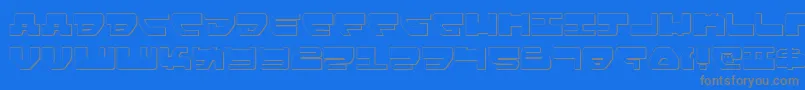 フォントLovev2s – 青い背景に灰色の文字