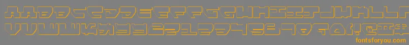 Lovev2s Font – Orange Fonts on Gray Background