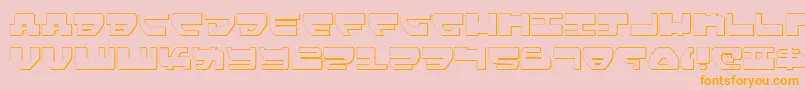 Lovev2s Font – Orange Fonts on Pink Background