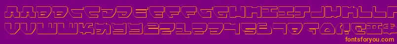 Lovev2s Font – Orange Fonts on Purple Background