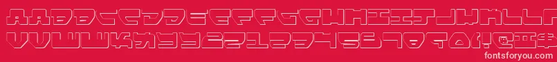 Lovev2s Font – Pink Fonts on Red Background