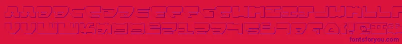 Lovev2s Font – Purple Fonts on Red Background