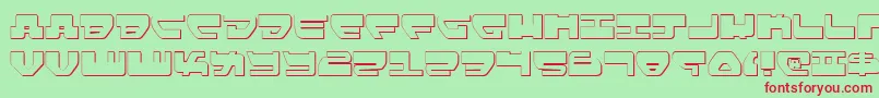 フォントLovev2s – 赤い文字の緑の背景