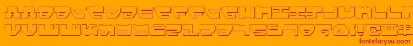 Lovev2s Font – Red Fonts on Orange Background