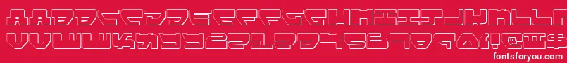 Lovev2s Font – White Fonts on Red Background