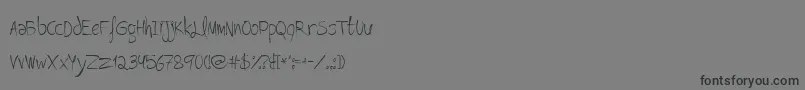 LOVITZ   Font – Black Fonts on Gray Background