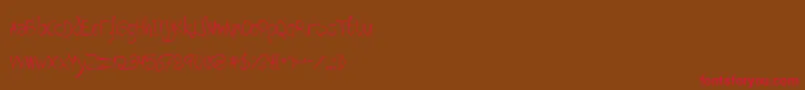 LOVITZ   Font – Red Fonts on Brown Background