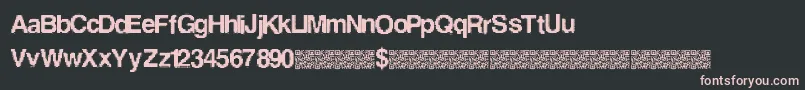 LowerResolution Font – Pink Fonts on Black Background