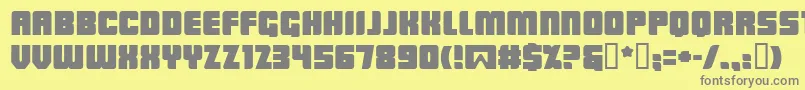 LOWRB    Font – Gray Fonts on Yellow Background