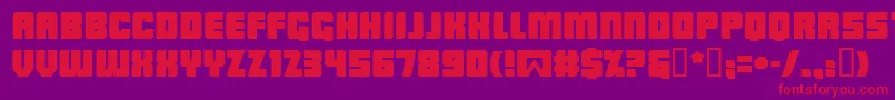 LOWRB    Font – Red Fonts on Purple Background