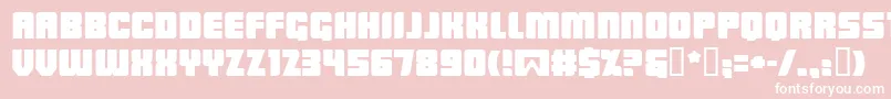 LOWRB    Font – White Fonts on Pink Background