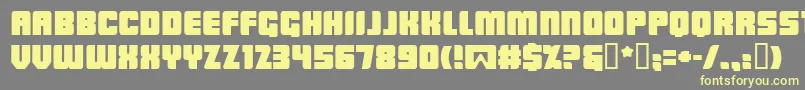 LOWRB    Font – Yellow Fonts on Gray Background