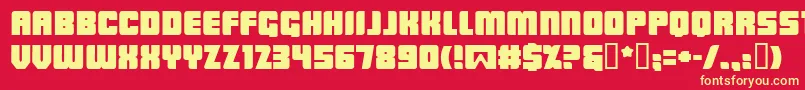 LOWRB    Font – Yellow Fonts on Red Background