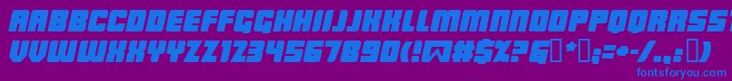 LOWRBI   Font – Blue Fonts on Purple Background