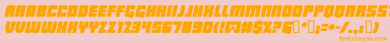 LOWRBI   Font – Orange Fonts on Pink Background