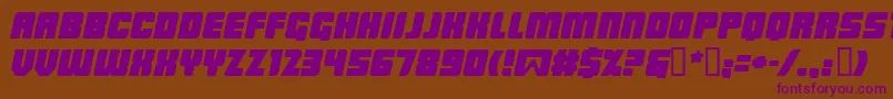 LOWRBI   Font – Purple Fonts on Brown Background