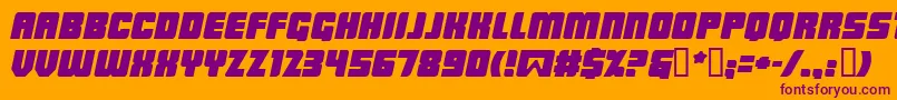 LOWRBI   Font – Purple Fonts on Orange Background