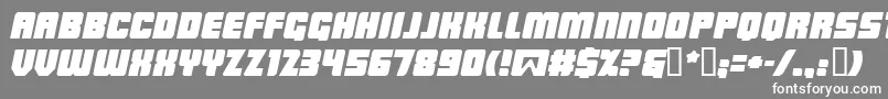 フォントLOWRBI   – 灰色の背景に白い文字